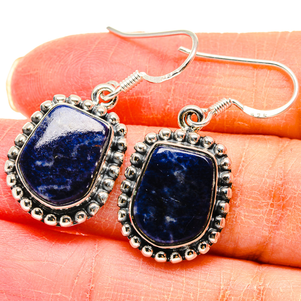 Sodalite Earrings handcrafted by Ana Silver Co - EARR423009
