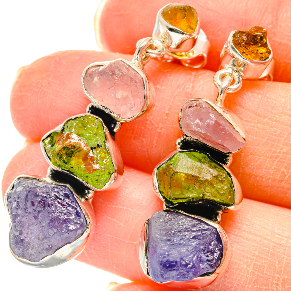 Tanzanite Earrings handcrafted by Ana Silver Co - EARR423026