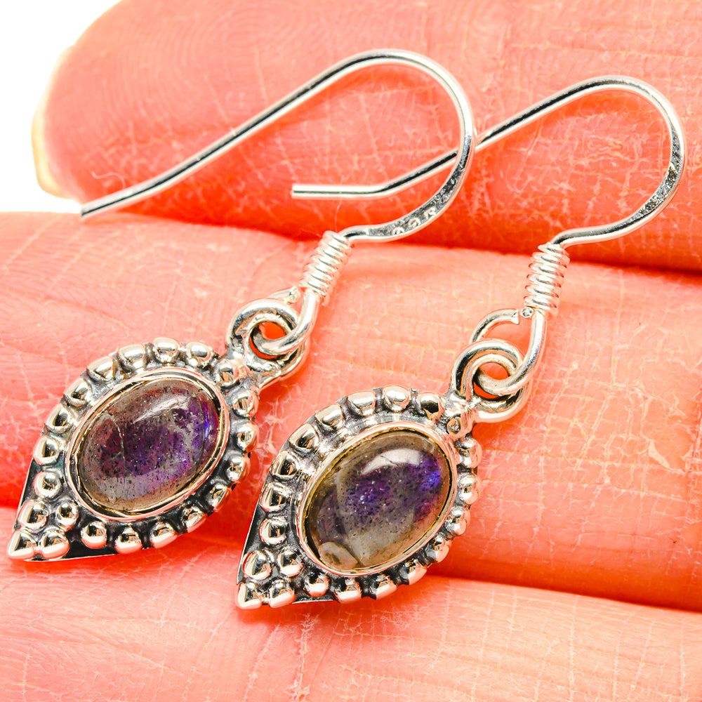Labradorite Earrings handcrafted by Ana Silver Co - EARR423028