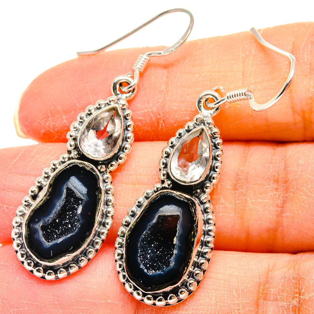 Coconut Geode Druzy Earrings handcrafted by Ana Silver Co - EARR423031