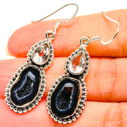 Coconut Geode Druzy Earrings handcrafted by Ana Silver Co - EARR423031