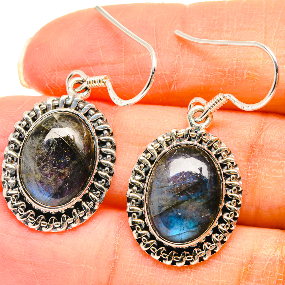 Labradorite Earrings handcrafted by Ana Silver Co - EARR423039