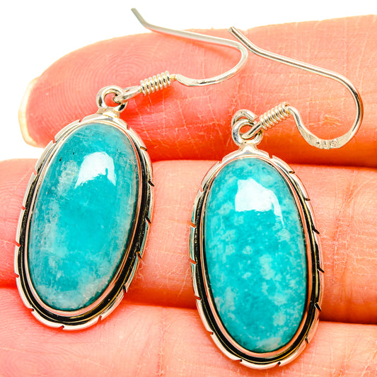 Amazonite Earrings handcrafted by Ana Silver Co - EARR423040