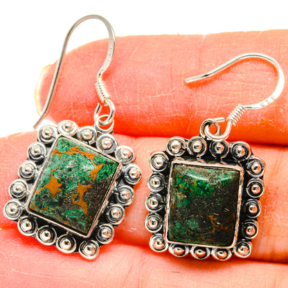 Chrysocolla Earrings handcrafted by Ana Silver Co - EARR423045