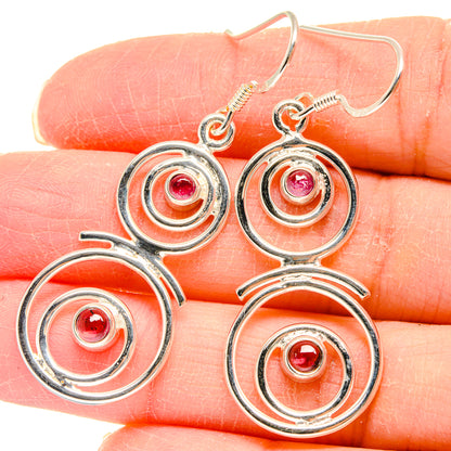 Pink Tourmaline Earrings handcrafted by Ana Silver Co - EARR423059