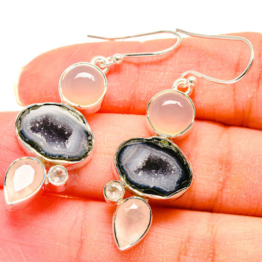 Coconut Geode Druzy Earrings handcrafted by Ana Silver Co - EARR423061