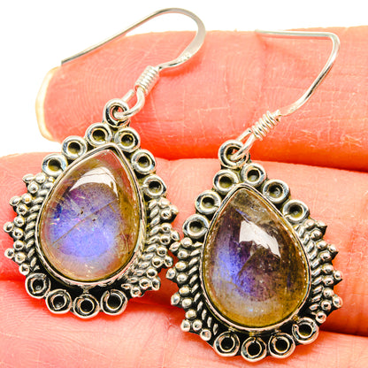 Labradorite Earrings handcrafted by Ana Silver Co - EARR423065