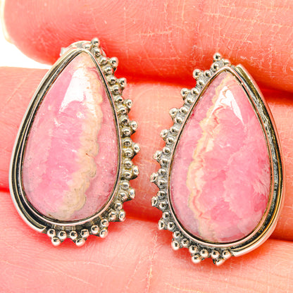 Rhodochrosite Earrings handcrafted by Ana Silver Co - EARR423072