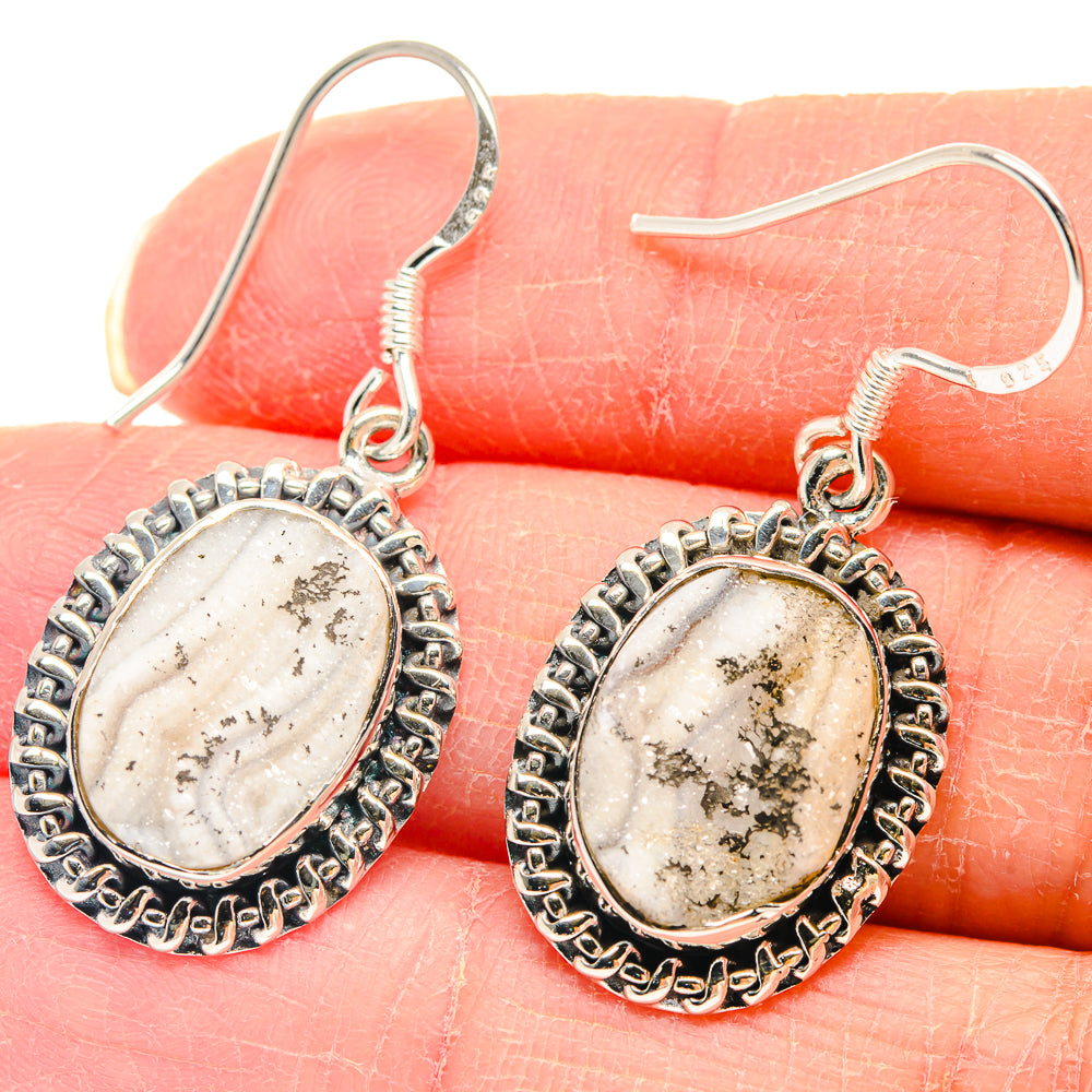 Desert Druzy Earrings handcrafted by Ana Silver Co - EARR423073