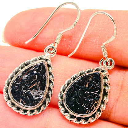 Shungite Earrings handcrafted by Ana Silver Co - EARR423079