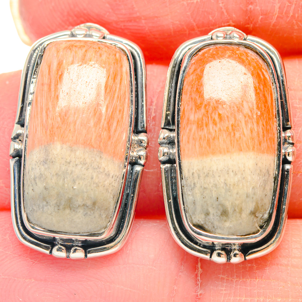 Scolecite Earrings handcrafted by Ana Silver Co - EARR423091