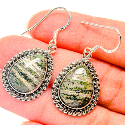 Lizard Jasper Earrings handcrafted by Ana Silver Co - EARR423093