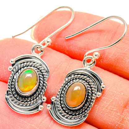 Ethiopian Opal Earrings handcrafted by Ana Silver Co - EARR423097