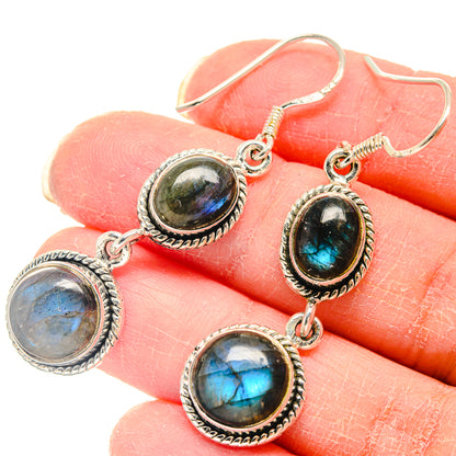 Labradorite Earrings handcrafted by Ana Silver Co - EARR423101