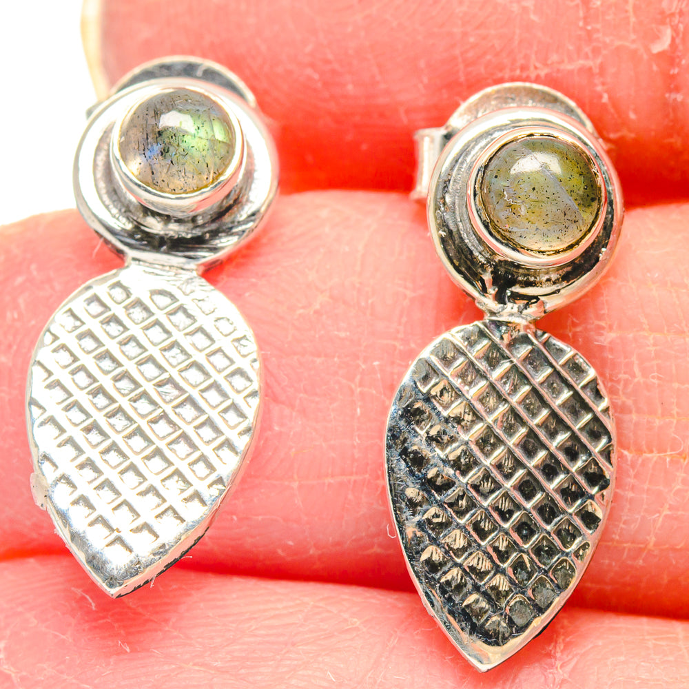 Labradorite Earrings handcrafted by Ana Silver Co - EARR423102