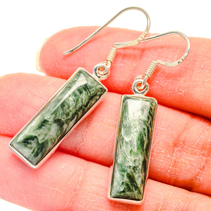 Seraphinite Earrings handcrafted by Ana Silver Co - EARR423104