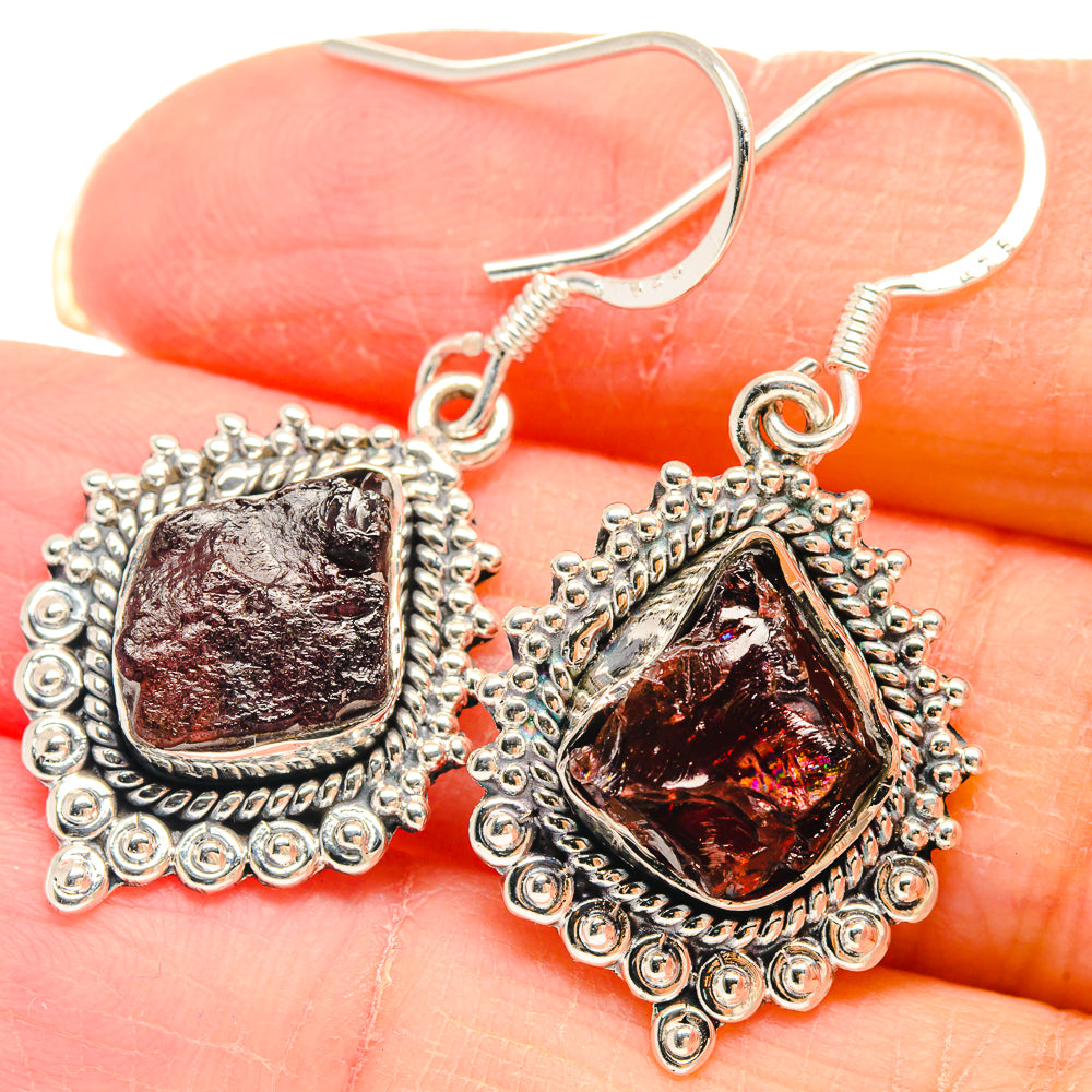 Garnet Earrings handcrafted by Ana Silver Co - EARR423107
