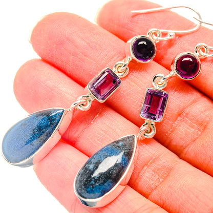 Shattuckite Earrings handcrafted by Ana Silver Co - EARR423111