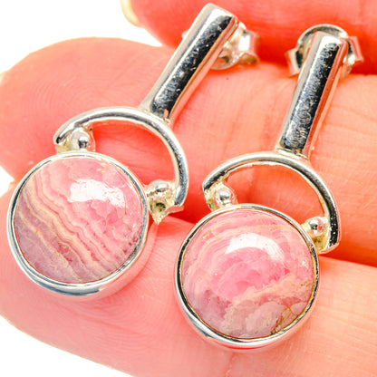 Rhodochrosite Earrings handcrafted by Ana Silver Co - EARR423126