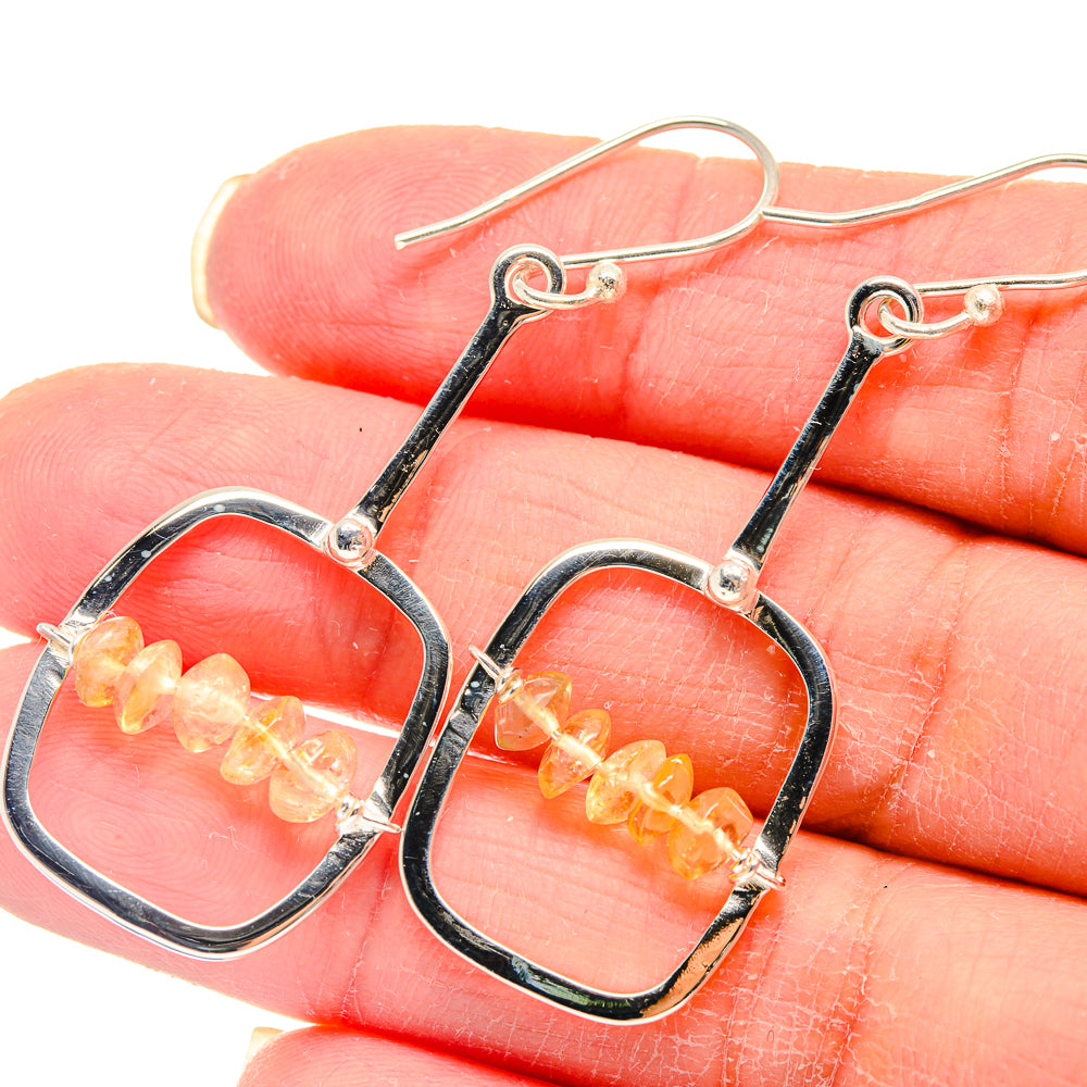 Citrine Earrings handcrafted by Ana Silver Co - EARR423127