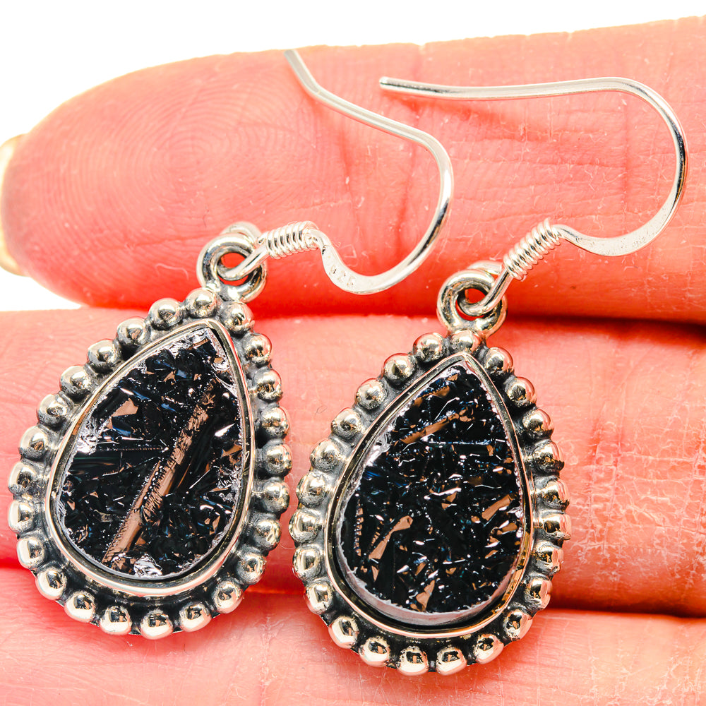 Shungite Earrings handcrafted by Ana Silver Co - EARR423136