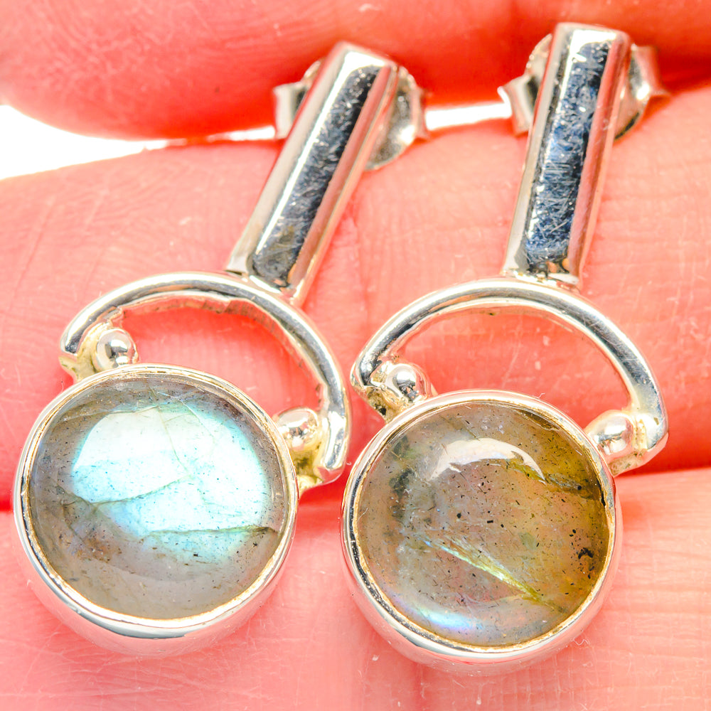 Labradorite Earrings handcrafted by Ana Silver Co - EARR423148