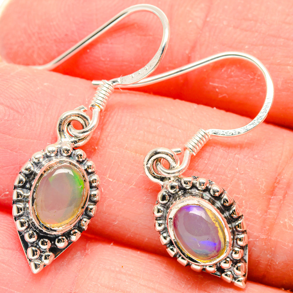 Ethiopian Opal Earrings handcrafted by Ana Silver Co - EARR423149
