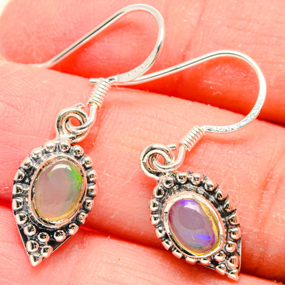 Ethiopian Opal Earrings handcrafted by Ana Silver Co - EARR423149