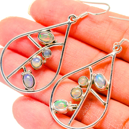 Ethiopian Opal Earrings handcrafted by Ana Silver Co - EARR423152