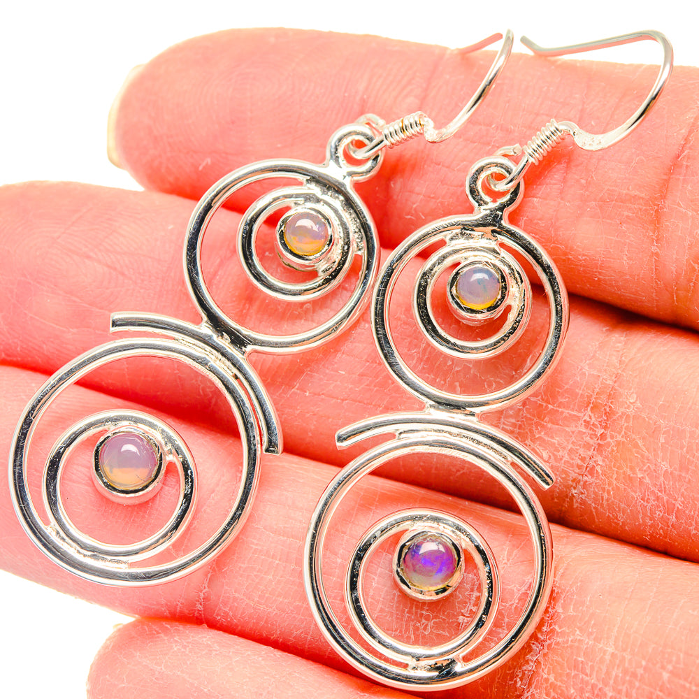 Ethiopian Opal Earrings handcrafted by Ana Silver Co - EARR423156