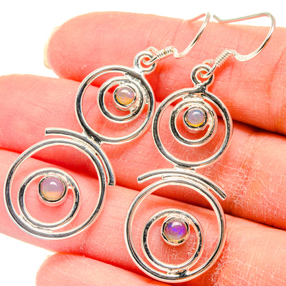 Ethiopian Opal Earrings handcrafted by Ana Silver Co - EARR423156