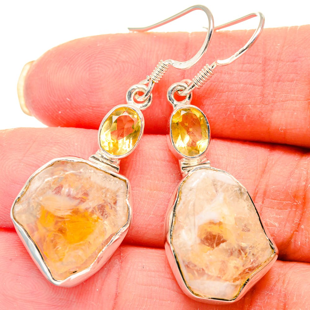 Citrine Earrings handcrafted by Ana Silver Co - EARR423160