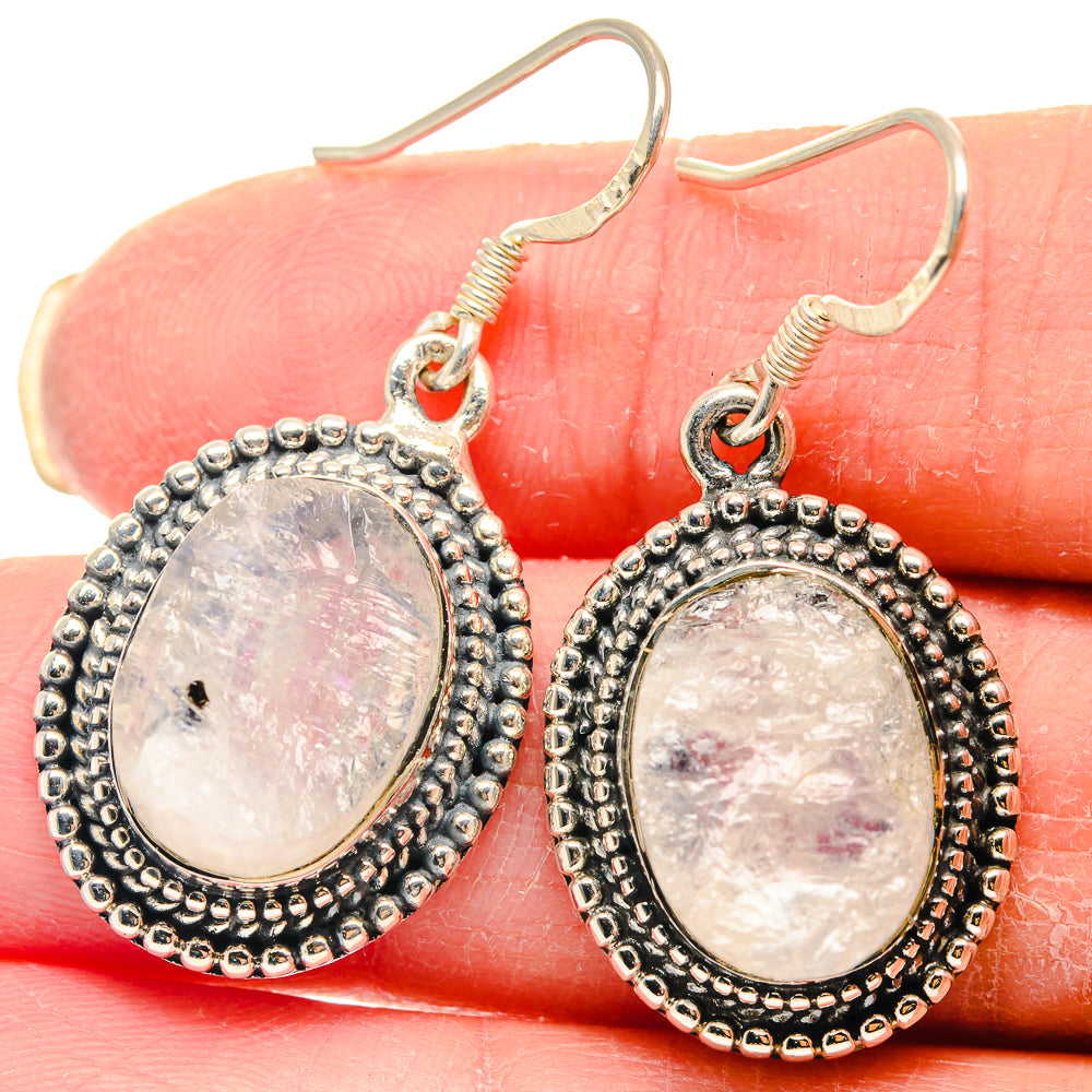 Rainbow Moonstone Earrings handcrafted by Ana Silver Co - EARR423164