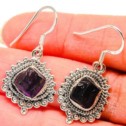 Amethyst Earrings handcrafted by Ana Silver Co - EARR423165