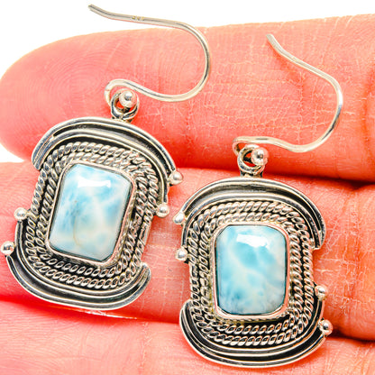 Larimar Earrings handcrafted by Ana Silver Co - EARR423168