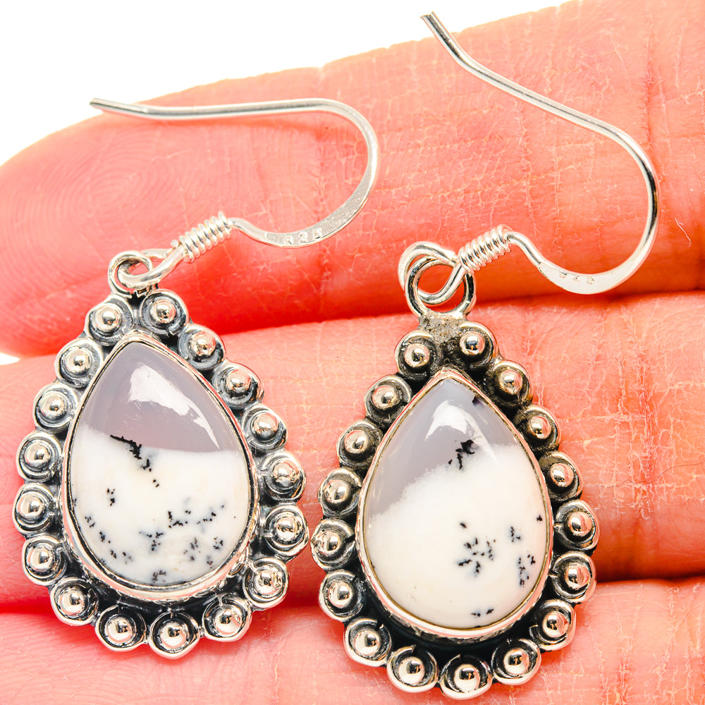 Dendritic Opal Earrings handcrafted by Ana Silver Co - EARR423172