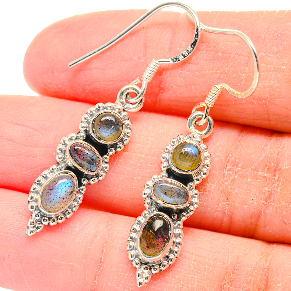Labradorite Earrings handcrafted by Ana Silver Co - EARR423187