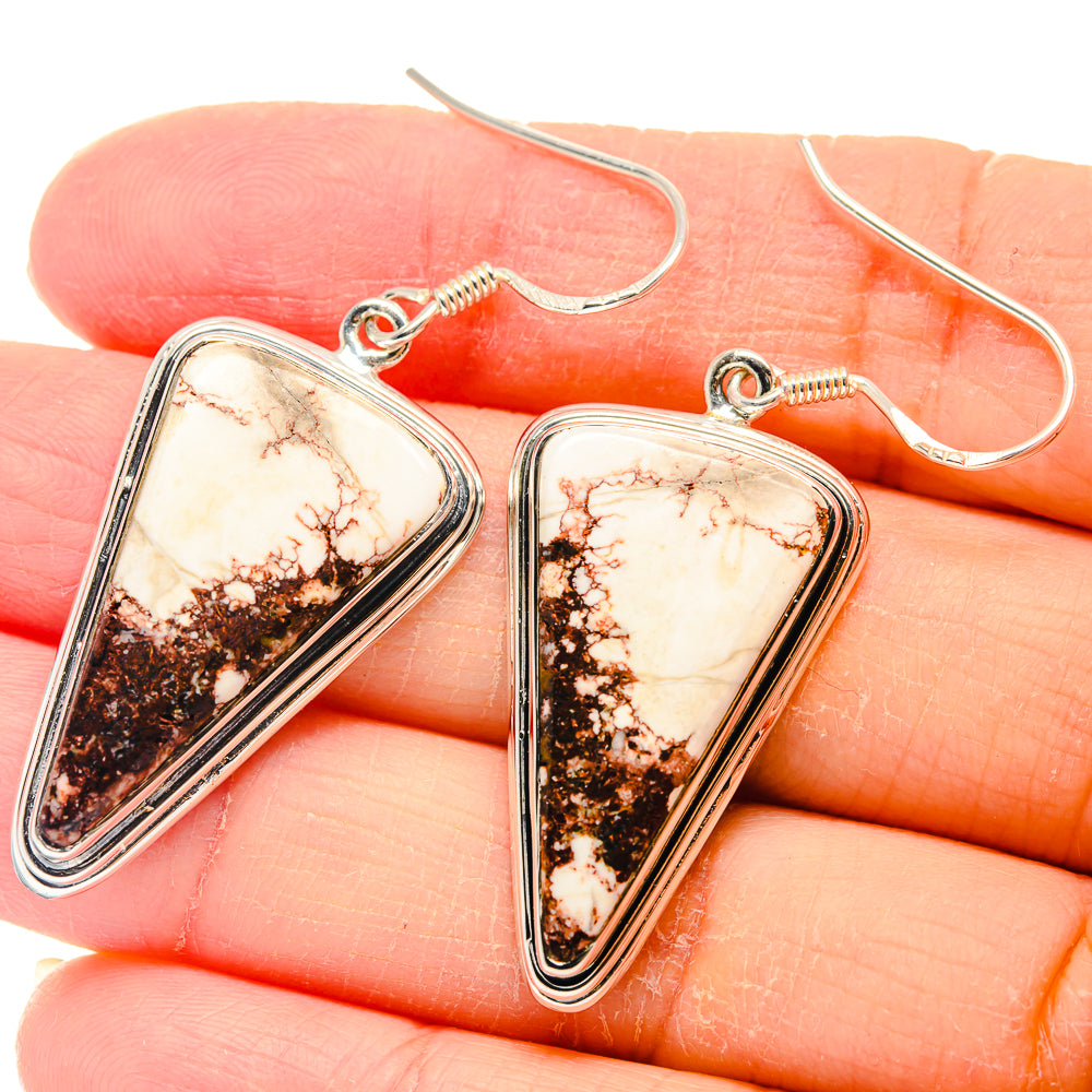 Wild Horse Jasper Earrings handcrafted by Ana Silver Co - EARR423198