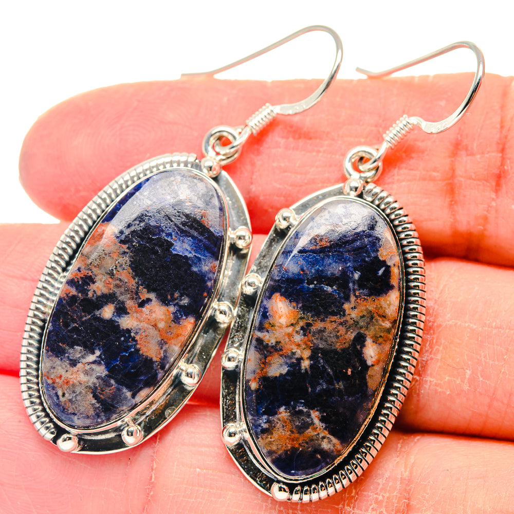 Sodalite Earrings handcrafted by Ana Silver Co - EARR423199