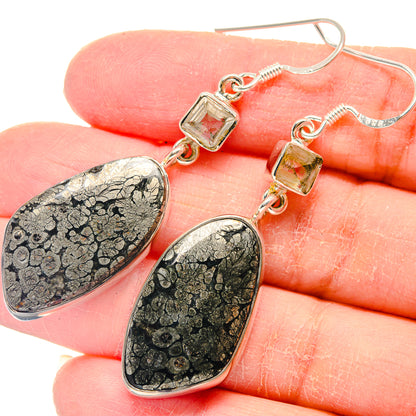 Pyrite Agate Earrings handcrafted by Ana Silver Co - EARR423200