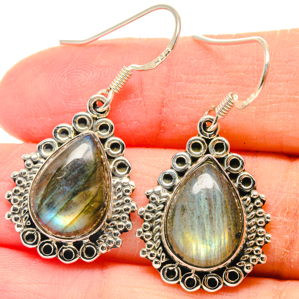 Labradorite Earrings handcrafted by Ana Silver Co - EARR423202