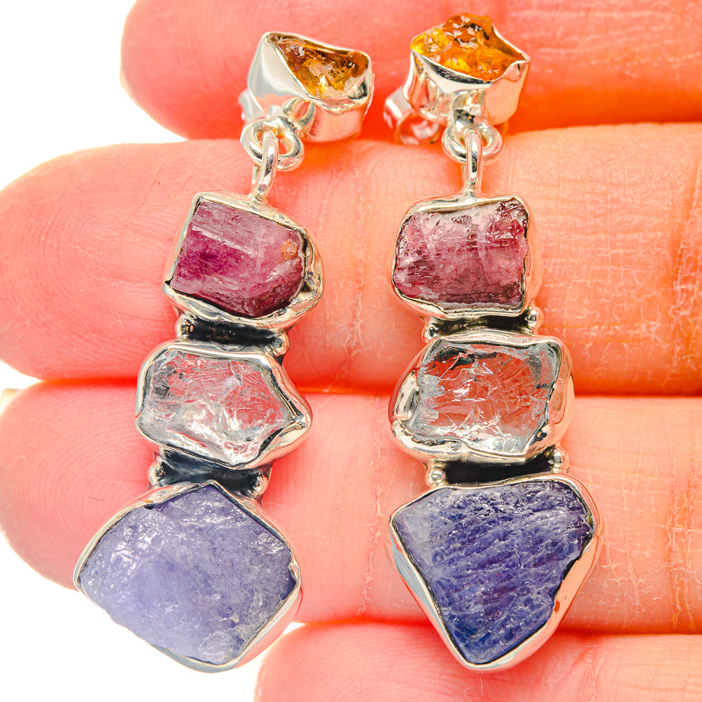 Tanzanite Earrings handcrafted by Ana Silver Co - EARR423206
