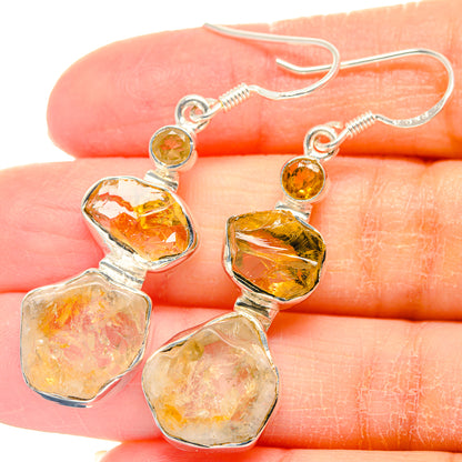 Citrine Earrings handcrafted by Ana Silver Co - EARR423208
