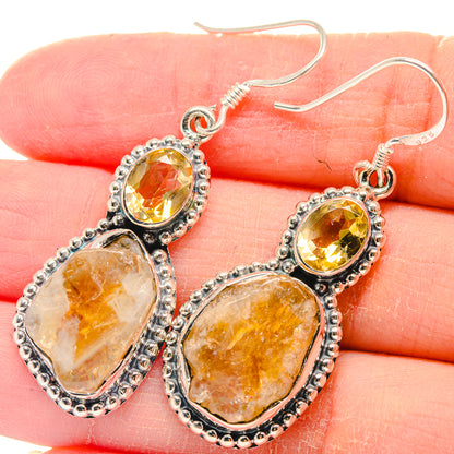 Citrine Earrings handcrafted by Ana Silver Co - EARR423213