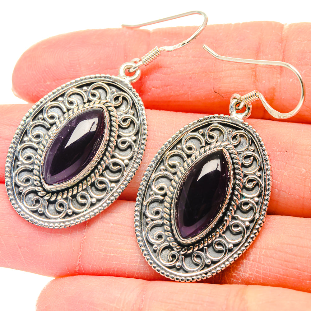 Amethyst Earrings handcrafted by Ana Silver Co - EARR423216