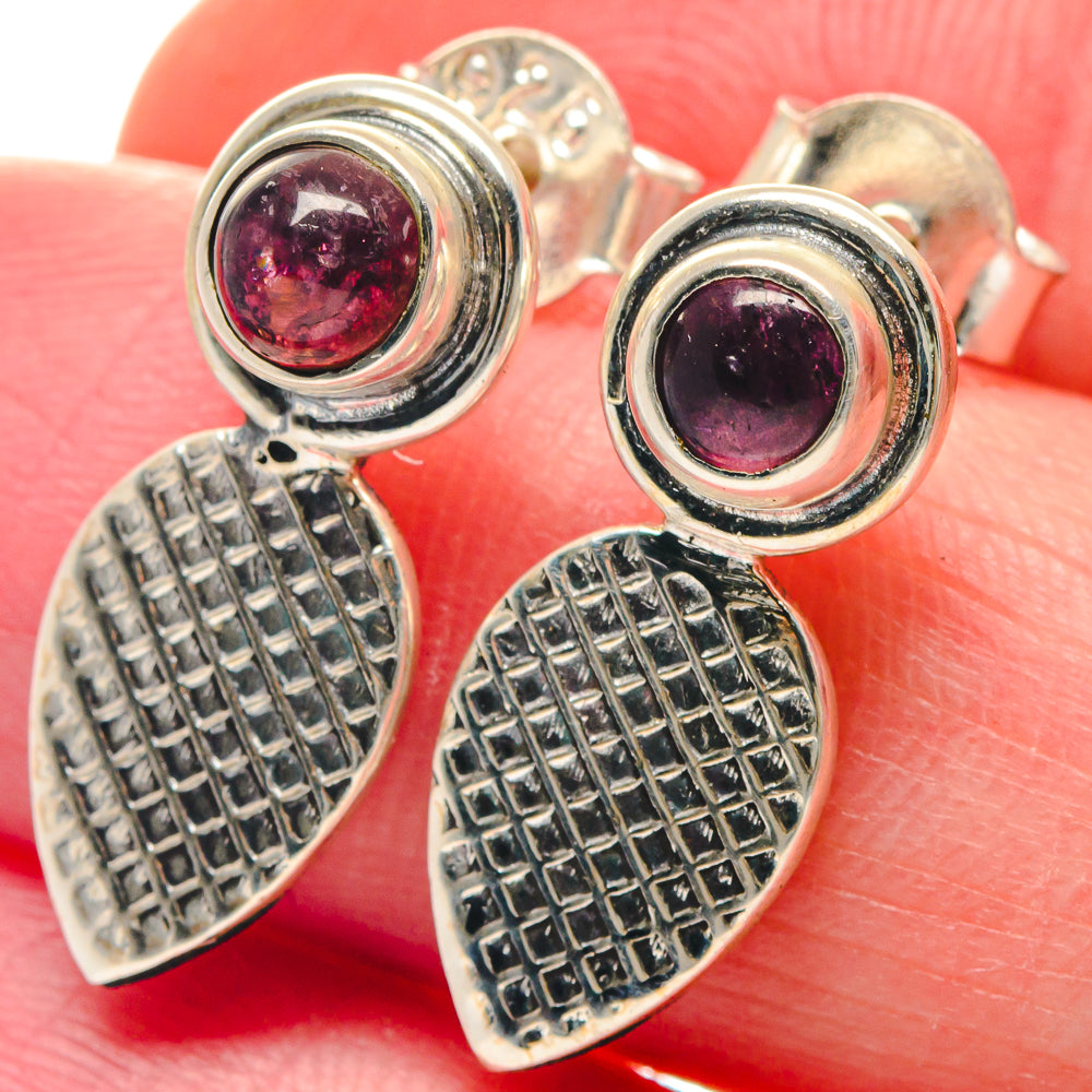 Garnet Earrings handcrafted by Ana Silver Co - EARR423228