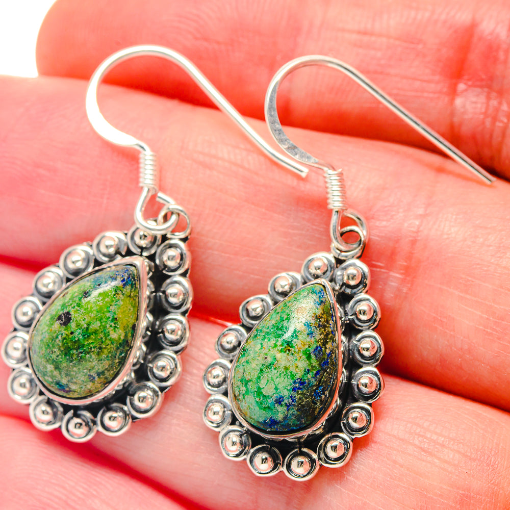 Azurite Earrings handcrafted by Ana Silver Co - EARR423235