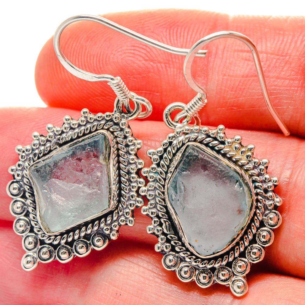 Aquamarine Earrings handcrafted by Ana Silver Co - EARR423236