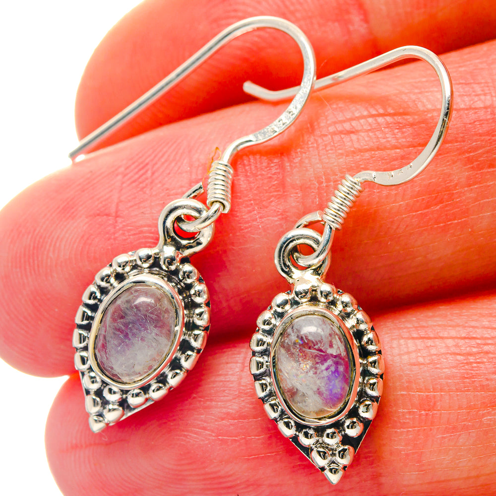 Rainbow Moonstone Earrings handcrafted by Ana Silver Co - EARR423244