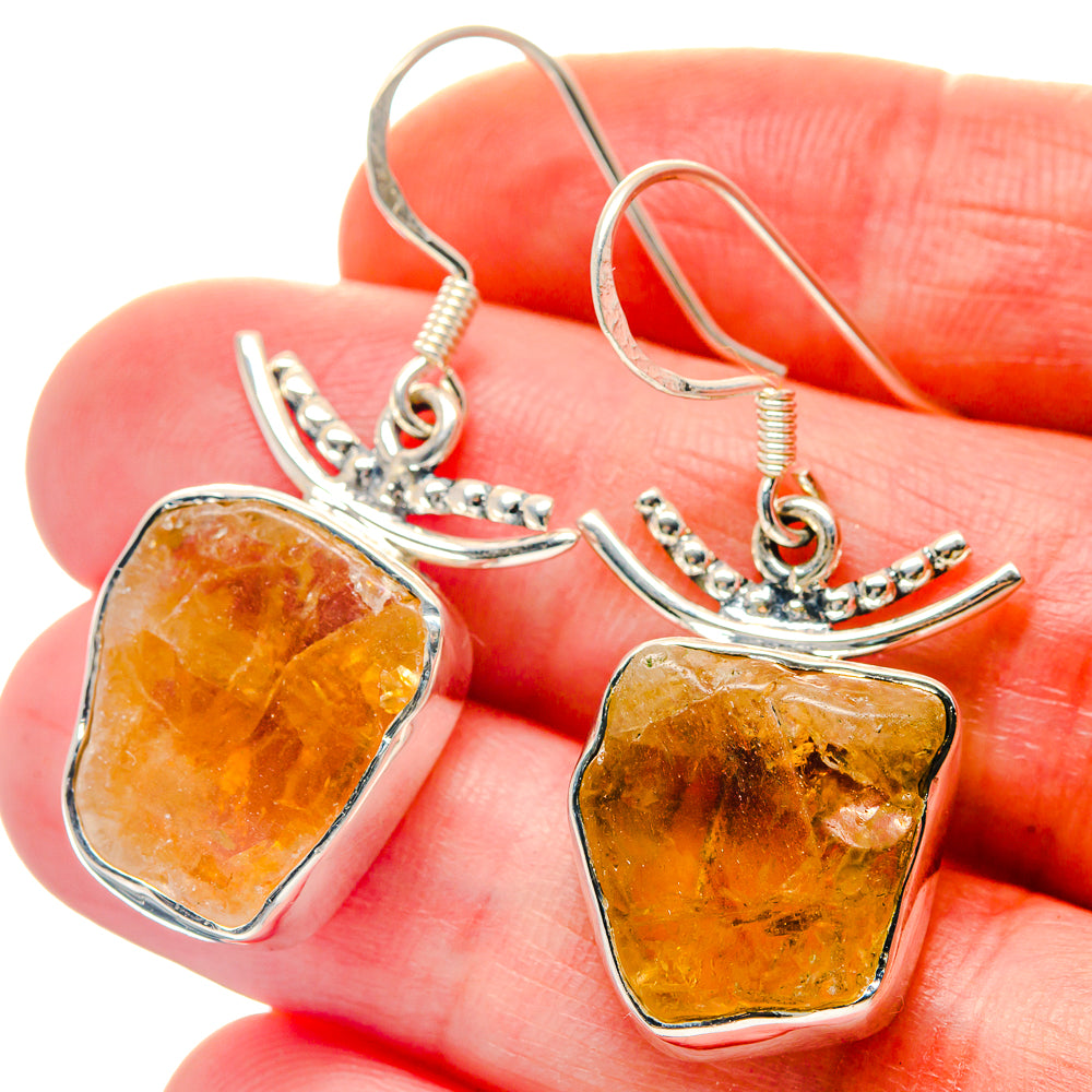 Citrine Earrings handcrafted by Ana Silver Co - EARR423256